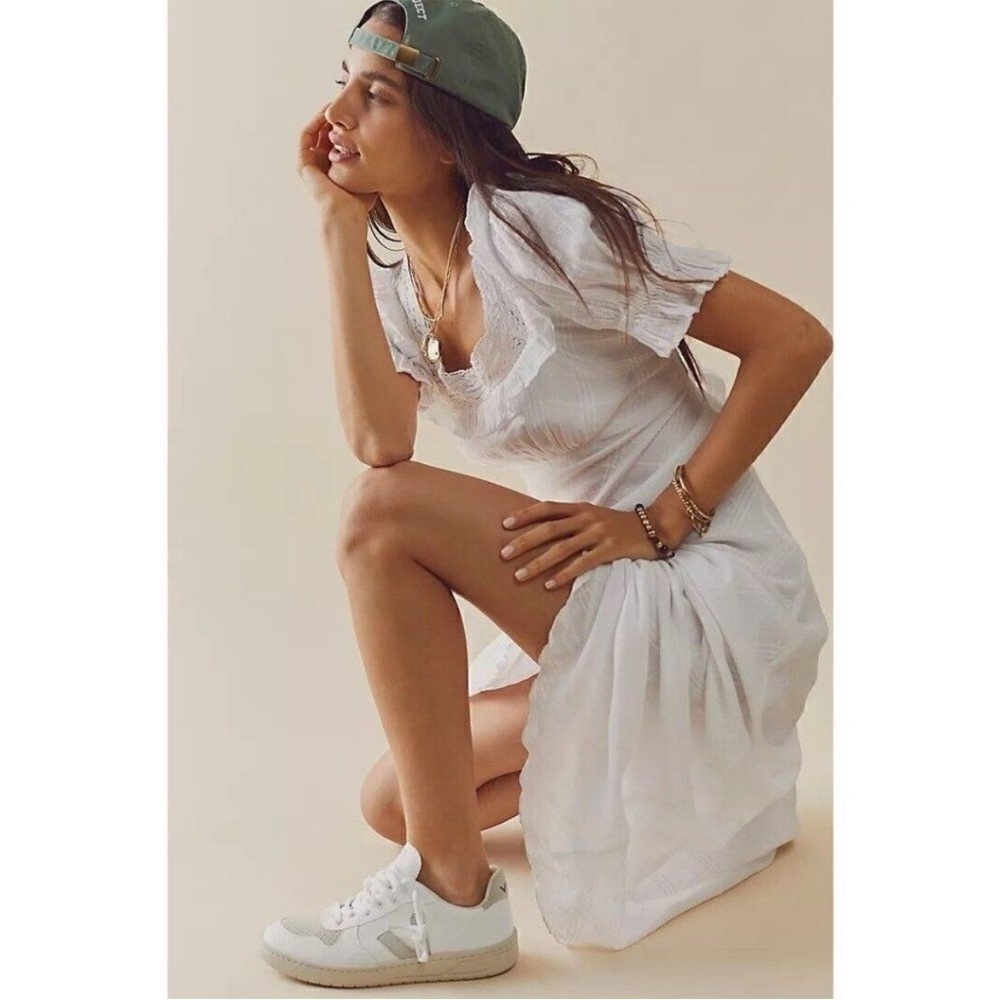 Free People Now And Forever Midi Dress Ivory NWOT - Picture 16 of 16